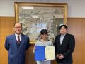 12/4(土)の電気学会東京支部新潟支所研究発表会で5年生の長部さんが英語で発表を行い，受賞しました。