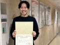 専攻科2年の小池柊生さんが優秀論文発表賞を受賞しました。
