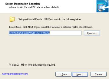 図4・Panda USB Vaccine のインストール(3)