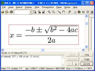 図5・クリップボードにコピーされた画像情報の表示