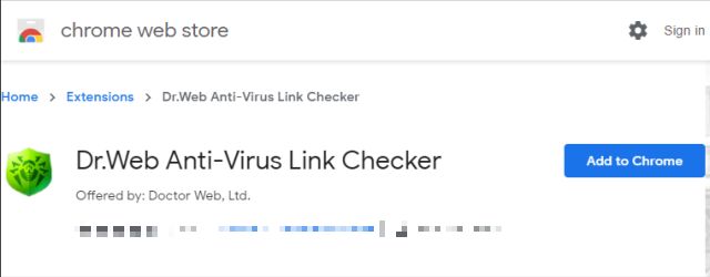 図6・Dr.Web LinkChecker for Chrome