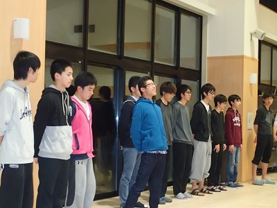 学生寮の年間行事 寮総会・端面式 1