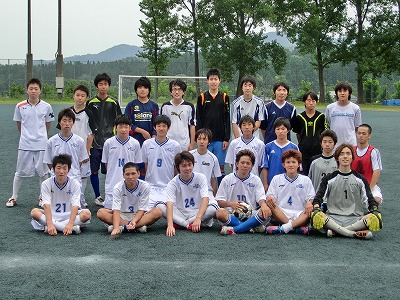 長岡高専平成24年度サッカー部主要メンバー