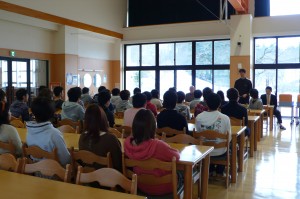 指導寮生への説明