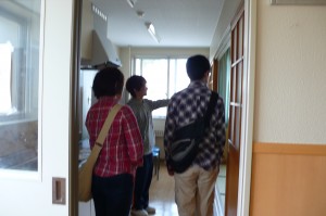 新入寮生荷物搬入・寮の案内
