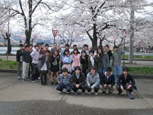 高田公園にて