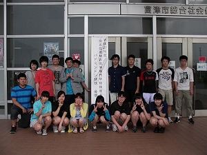 H27関東信越地区高専体育大会バドミントン競技　集合写真