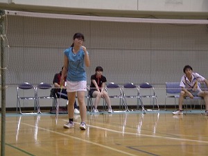 H27関東信越地区高専体育大会バドミントン競技　女子シングルス　藤田